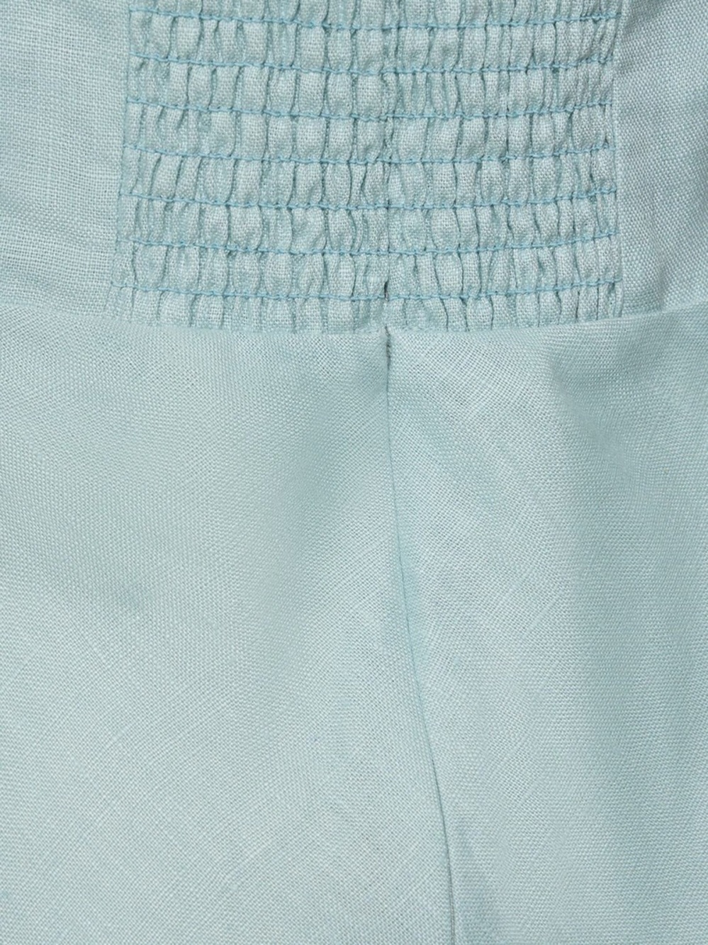 Reformation Deliah Linen Light Blue Halter Maxi Dress, Size 6. - Picture 3 of 11